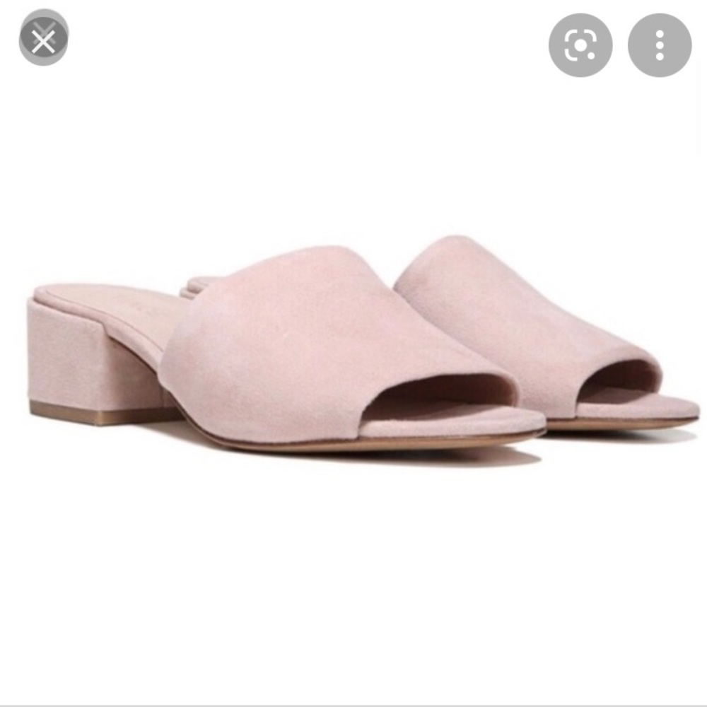 Kelly and Katie Mule With Block Heel Blush Pink